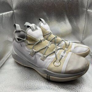Size 10 Nike Kobe AD Exodus Mens White Low Top Lace Up Athletic Basketball Shoes